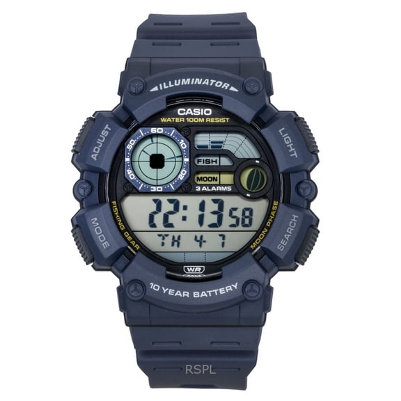 Casio Youth Digital Resin Strap Quartz WS-1500H-2AV 100M Men's Watch