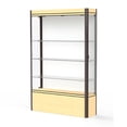 thumbnail image 7 of Waddell 602-BB-CHY-SN Contempo 48 x 72 x 14 in. Cherry Base Lighted Display Case with 4 ft. Length, Black Back - Satin, 7 of 7