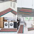 thumbnail image 5 of Colorful Geometric Striped Pattern Kitchen Rugs Sets Of 2,Anti Fatigue Kitchen Mat Rugs Non Slip Washable,Decorative Kitchen Floor Mats for Kitchen,Sink,Laundry,17"x30"+17"x47", 5 of 7