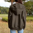 thumbnail image 4 of Women Zip Up Hoodie Long Sleeve Lightweight Sweatshirt Fall 2025 Loose Fit Y2K Casual Workout Jacket with Pockets, 4 of 6