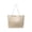 White, variant on Woven Tote Bag with Cotton Rope Handles for Summer Beach Shopping and Travel – Large Capacity Casual Shoulder Bag for Women(Khaki)
