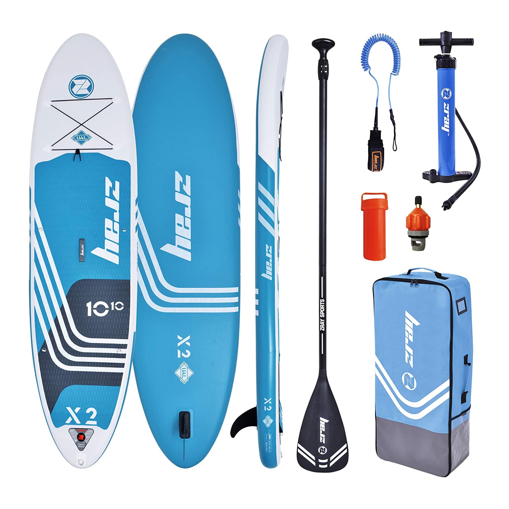 Zray 12 Foot Wide X-Rider Epic X3 Inflatable SUP Paddle Board Kit