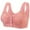 A-Pink330, variant on Yuanlong Daisy Bras For Older Women Front Closure Full Coverage Bra Support And Comfort Wireless Back Smoothing T Shirt Bra