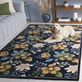 thumbnail image 3 of SAFAVIEH Blossom Derren Floral Area Rug, Navy/Green, 4' x 6', 3 of 11