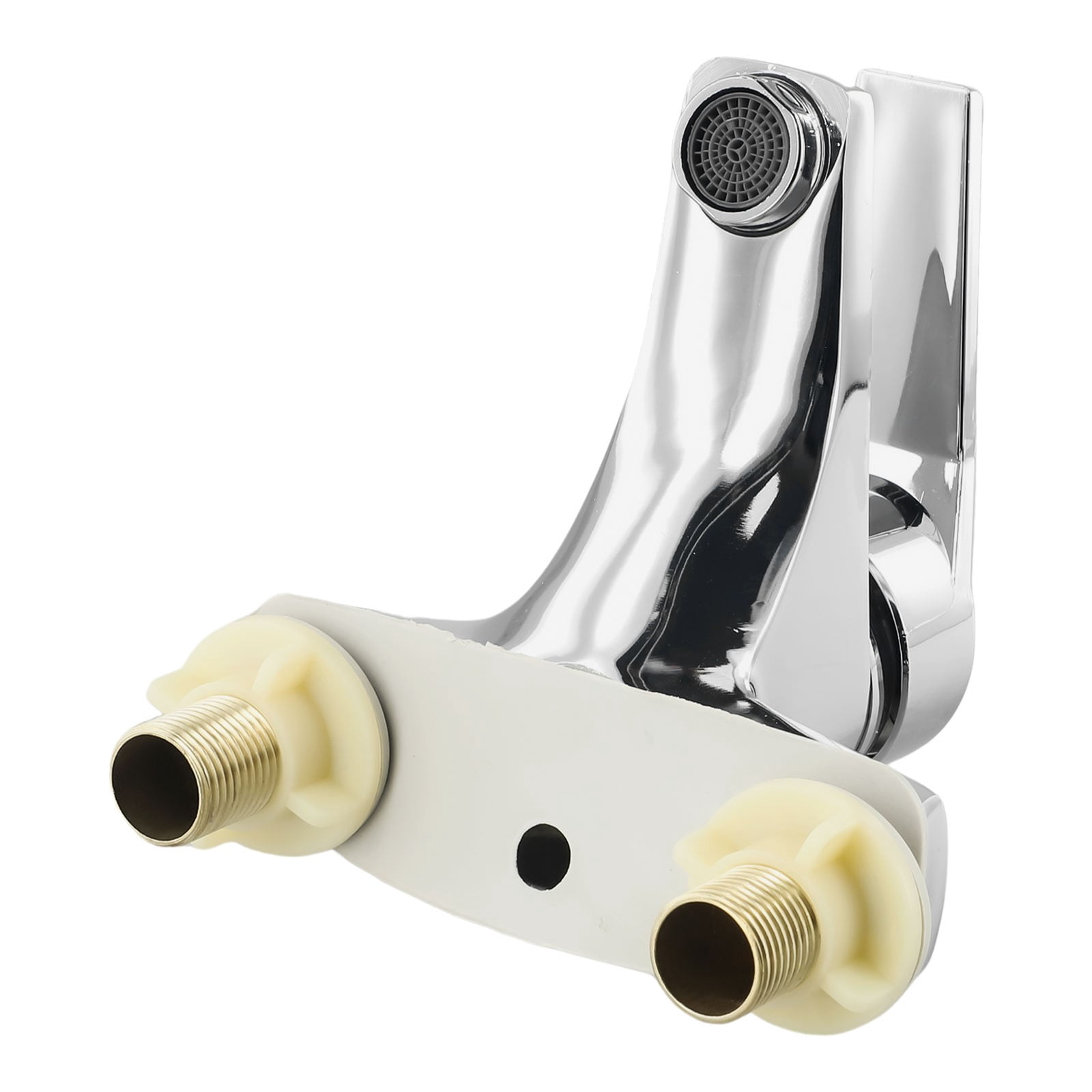 Bathroom Faucet Basin Sink Faucet Hot And Cold Water Mixer Tap Zinc Alloy Deck Mounted Double Hole Mixing Valve Bathroom Tap