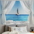 thumbnail image 2 of Orinice Sailboat Tapestry Wall Hanging Unique Style Graphic Tapestries Home Wall Decor Art for Living Room Bedroom Apartment Farmhouse Dorm 60x50inch, 2 of 6