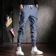 thumbnail image 4 of Pantalones cargo Harem para hombre, pantalones de moda Y2k Hip Hop, senderismo, calle, verano, exterior, los más baratos, pantalones de chándal apilados de algodón, pantalones emo para hombre, 4 of 5