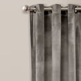 thumbnail image 2 of Prima Velvet Solid Room Darkening Window Curtain Panels Gray 38X95 Set, 2 of 6