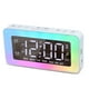 thumbnail image 1 of Cateissary Digital Clock Luminous Button Control Mirror Surface Volume Dorm Snooze Home Alarms 8 Sound Adjustable Apartment Function Type3, 1 of 6