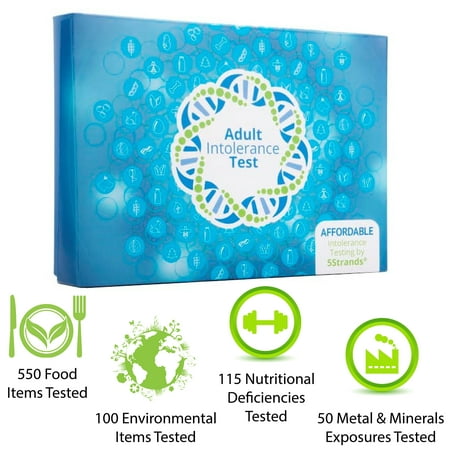 5Strands | Affordable Allergy & Intolerance Deluxe Adult Test | at Home Environmental & Food Intolerance Kit | Tests for Over 750 Sensitivities & Allergens | Hair Analysis | Results in 1-2 (Best Food Sensitivity Test)