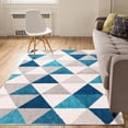 thumbnail image 4 of Well Woven MC-66-7 Alvin Modern Geometric Rug, Blue - 7 ft. 10 in. x 9 ft. 10 in., 4 of 10