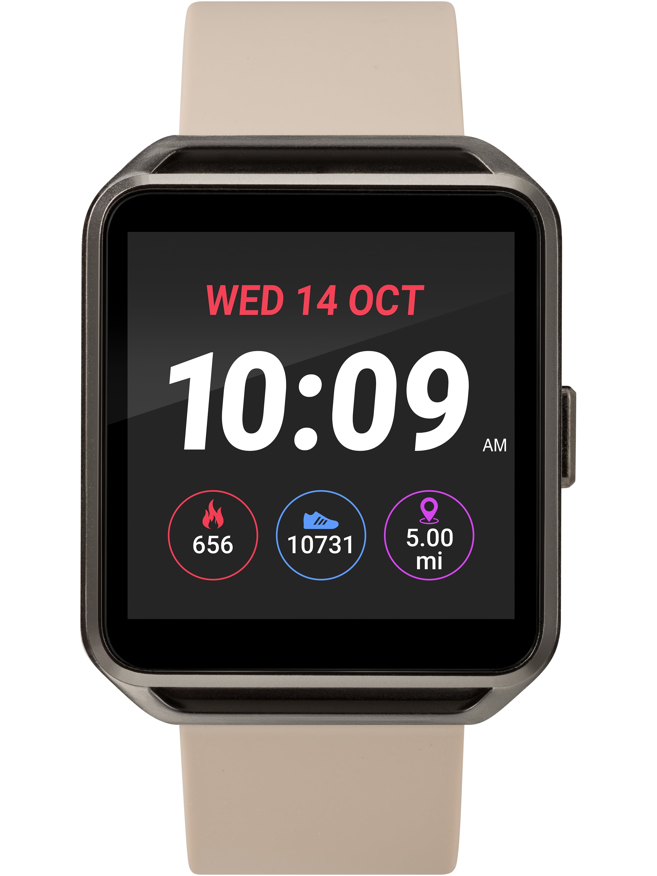iConnect By Timex Classic Square Smartwatch with Heart Rate & Two-Way Bluetooth Calling 40mm