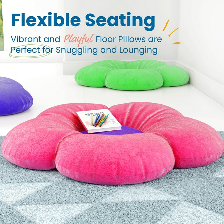 Goodliest Flower Seat Cushion Cute Floor Pillow Thickened Flower Shape  Floor Pillows Seating for Adults Floor Cushions for Relax Yoga Meditation