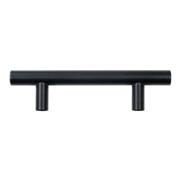 30 Pack Aldhurst Matte Black 3" Center-to-Center Cabinet Hardware Bar Handles Pulls 5" Length