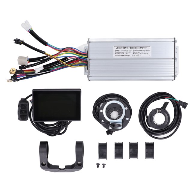 Grupo de controlador de onda sinusoidal 30a controlador de motor sin cepillo de conversión de frecuencia de Bicicleta eléctrica y panel lcd8s de motor 48v10000w 1500w