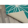 thumbnail image 3 of Garland Rug Grand Floral Teal/Ivory Indoor Runner Rug, 2' x 5', 3 of 5