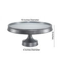 thumbnail image 2 of Premium Extra Heavyweight Silver Cake Plastic Stands 10.5", 2 of 4