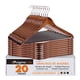 thumbnail image 1 of 20 Ganchos de Madera para Ropa: Gancho Plateado Giratorio de 360 Grados - Color Cafe, 1 of 3