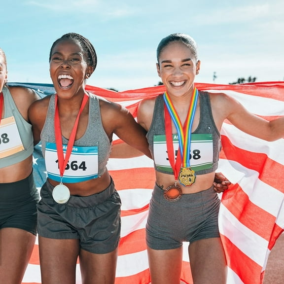 AURARMLET Hanging Lanyard Medal Running Medal Golden Award Sport Day 1Pack