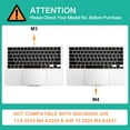 thumbnail image 6 of MOSISO Mac Keyboard Protector Keyboard Cover Skin Compatible with MacBook Air 13.6 inch M2 M3 / Air 15 inch M2 M3 / Pro 14 inch M1 M2 M3 M4 / Pro 16 inch M1 M2 M3 M4, 6 of 6