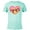 Ocean Blue, variant on Disney Princess Group Heart Pink - Short Sleeve Blended T-Shirt for Adults – Customized-Ocean Blue