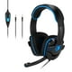 Casques de Jeu Noirs et Bleus avec Microphone Stéréo Filaire Écouteurs Antibruit pour Ordinateur PC Gamer pour SADES SA708 – image 3 sur 10
