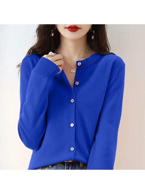 Blue Cardigan Sweaters for Women