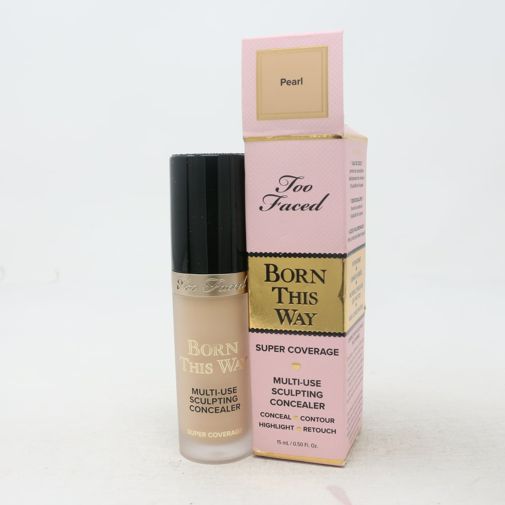 Too Faced Born This Way Super Coverage Concealer Pearl 0.5oz/15ml New With Box