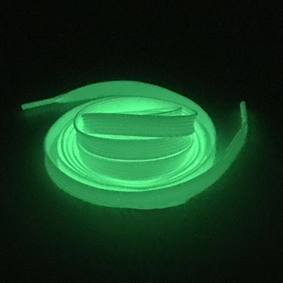 Masteelf Glow in the Dark Shoelaces with Plastic Tips for Easy Inserting and Luminescent Fiber Material