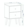 thumbnail image 3 of Liberty Mid-Century Modern Nightstand 2.0 with 2 Full Extension Drawers with Solid Wood Legs, 3 of 3