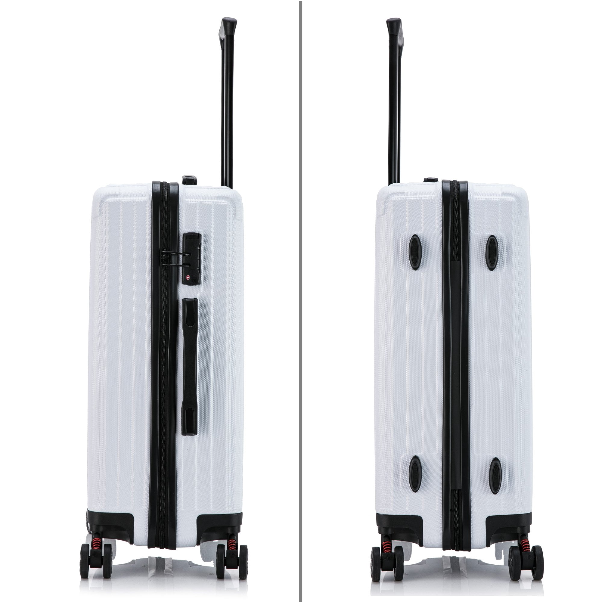 DUKAP STRATOS lightweight hardside spinner 24 inch White