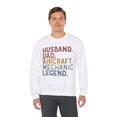 thumbnail image 5 of Aircraft Mechanic Sweatshirt Gifts Crew Neck Shirt Long Sleeve Unisex, 5 of 5