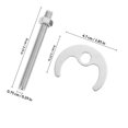 thumbnail image 2 of UPGRATOR 1 Ensemble Accessoires de Lavabo Rondelles de Robinet Locknit Acier Inoxydable pour Bricoleurs, 2 of 8