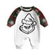 thumbnail image 2 of Conjuntos de pijamas navideños familiares a juego Grinch 2024, pijama de Grinch con parte superior y pantalones de pijama a cuadros, pijama de Grinch para niños y adultos para la familia, 9 Meses, 2 of 4