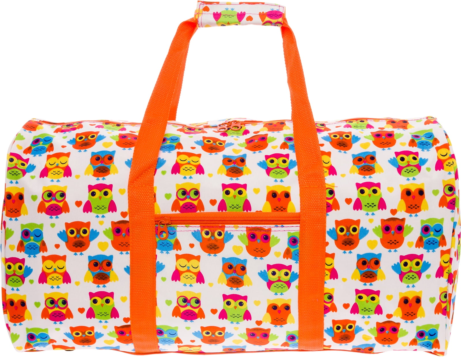 SilverHooks Womens 22" Duffle Carry On Travel Bag (Owl w Orange Trim) by Gen SH