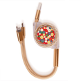 thumbnail image 1 of El arte de estilo japones sakura flores Japón Cable de carga telescópico múltiples USB tres en uno, 1 of 3