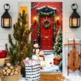 thumbnail image 5 of Hometravel Large Christmas Door Cover, Festive Seasonal Entryway Decoration, Holiday Theme Fabric Wall Hanging for Home and Party, 5 of 6