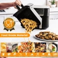 thumbnail image 5 of Air Fryer Grill Pan for Ninja Foodi DZ401 DZ550 10QT DualZone Air Fryers, Replacement Air Fryer Crisper Plate Grill Plate Tray Accessories with Rubber Bumpers, Dishwasher Safe（1 Pack）, 5 of 7