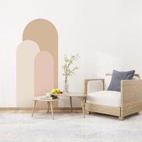 Arch Wall Decal Decor Sticker-Boho Wall Decor Sticker,Boho Decal,Wall Decals for Living Room,Wall Mural Boho Decor,Removable Arch Wall Stickers, Peel and Stick,55.1”x20.47”