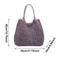 thumbnail image 3 of Women Large Straw Beach Bag Handmade Woven Shoulder Bags Hobo Tote Handbag Purse for Summer, 3 of 4