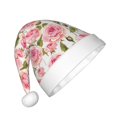 thumbnail image 2 of Balery Rose Flowers Pattern Santa Hat Christmas Hat Funny Christmas Hat Christmas Knitted Beanie Hat For Kids, 2 of 6