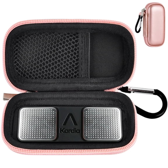 Portable Heart Monitor Case for AliveCor Kardia Mobile EKG, Kardia Mobile 6L, Rose Gold-Box Only