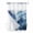 Blue, variant on No Hook Shower Curtains with Snap-in Liner Set, Blue Mountain Waterproof Hotel Bathroom Shower Curtain, Misty Forest Nature Woodland Pine Tree Landscape Mesh Top Window Bath Curtains 36''x72''