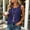 A_ Navy, variant on Women's Solid Cotton Linen Sleeveless Tank Top, Crew Neck Lightweight Daily Layering Shirt Khaki XXL