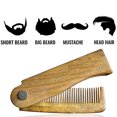 thumbnail image 4 of Peine de sándalo pequeño portátil pequeño peine plegable femenino y masculino, 4 of 4