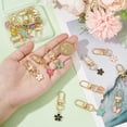 thumbnail image 3 of 1 Set 20pcs Flower Butterfly Key Chains 20 Styles Cute Mini Keychains Set Alloy Enamel Car Key Chain Charms Key Ring for Women Purse Handbag Wallet Backpack Creative Gift, 3 of 6