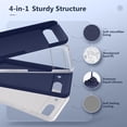 thumbnail image 5 of KOMI for Google Pixel 8 Case, Liquid Silicone Case with 2X Screen Protectors, Full Body Protective Cover, Shockproof, Slim Phone Case, Anti-Scratch Soft Microfiber Lining 6.2", Midnight Blue, 5 of 5