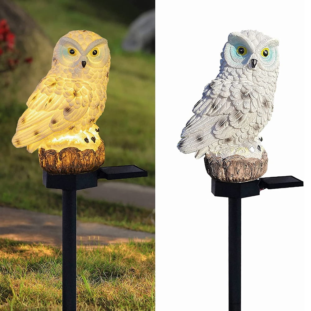 Cute Owl Garden Solar-Powered Lamp Outdoor LED Decoration Lawn Energy Saving 