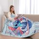 thumbnail image 3 of Manta de Lilo & Stitch, acogedora manta de franela para niños y niñas, manta súper suave y cálida para sofá cama, 40 x 50 pulgadas, 3 of 5