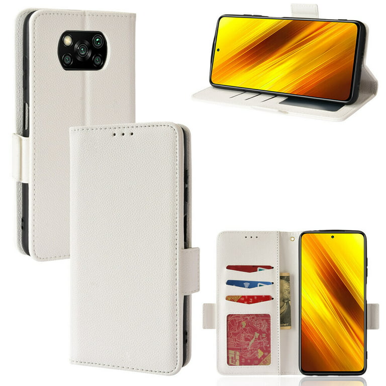Xiaomi Poco X3 NFC Case , PU Leather Flip Cover Card Slots Magnetic Closure  Wallet Case for Xiaomi Poco X3 NFC 